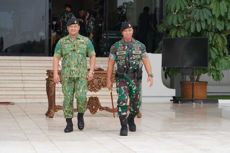 Perkuat Kerja Sama Militer, Panglima TNI Terima Kunjungan Kehormatan Panglima Angkatan Bersenjata Diraja Brunei