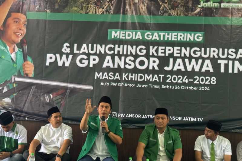 Perkuat Peran, Pimpinan Wilayah GP Ansor Jatim Luncurkan Kepengurusan Periode 2024-2028