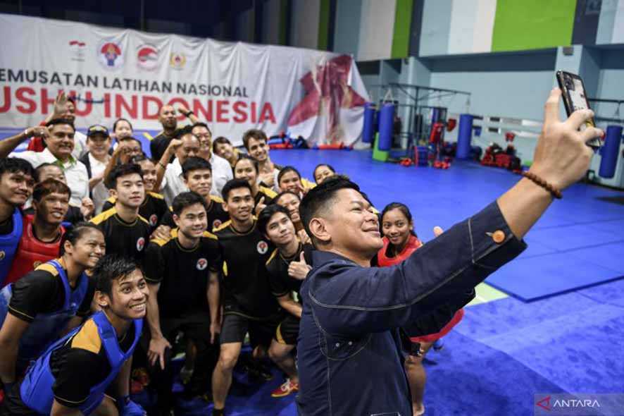 Persiapan Tim Wushu Indonesia Sebelum SEA Games Kamboja