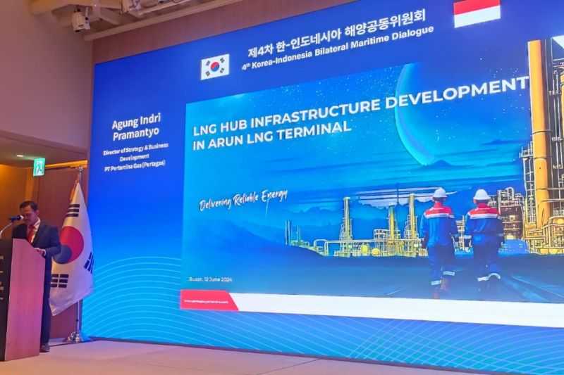 Pertagas Jajaki Kerja Sama LNG Hub Terminal Arun dengan Korea Selatan