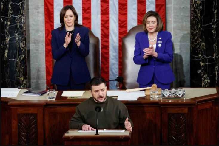Pertama Kali Keluar Ukraina, Zelenskyy Bertemu Biden dan Pidato di Depan Kongres AS