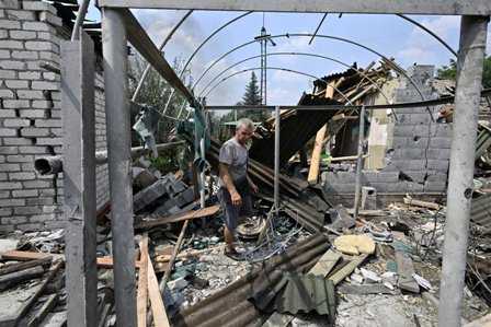 Pertempuran Sengit Berkecamuk di Ukraina Timur