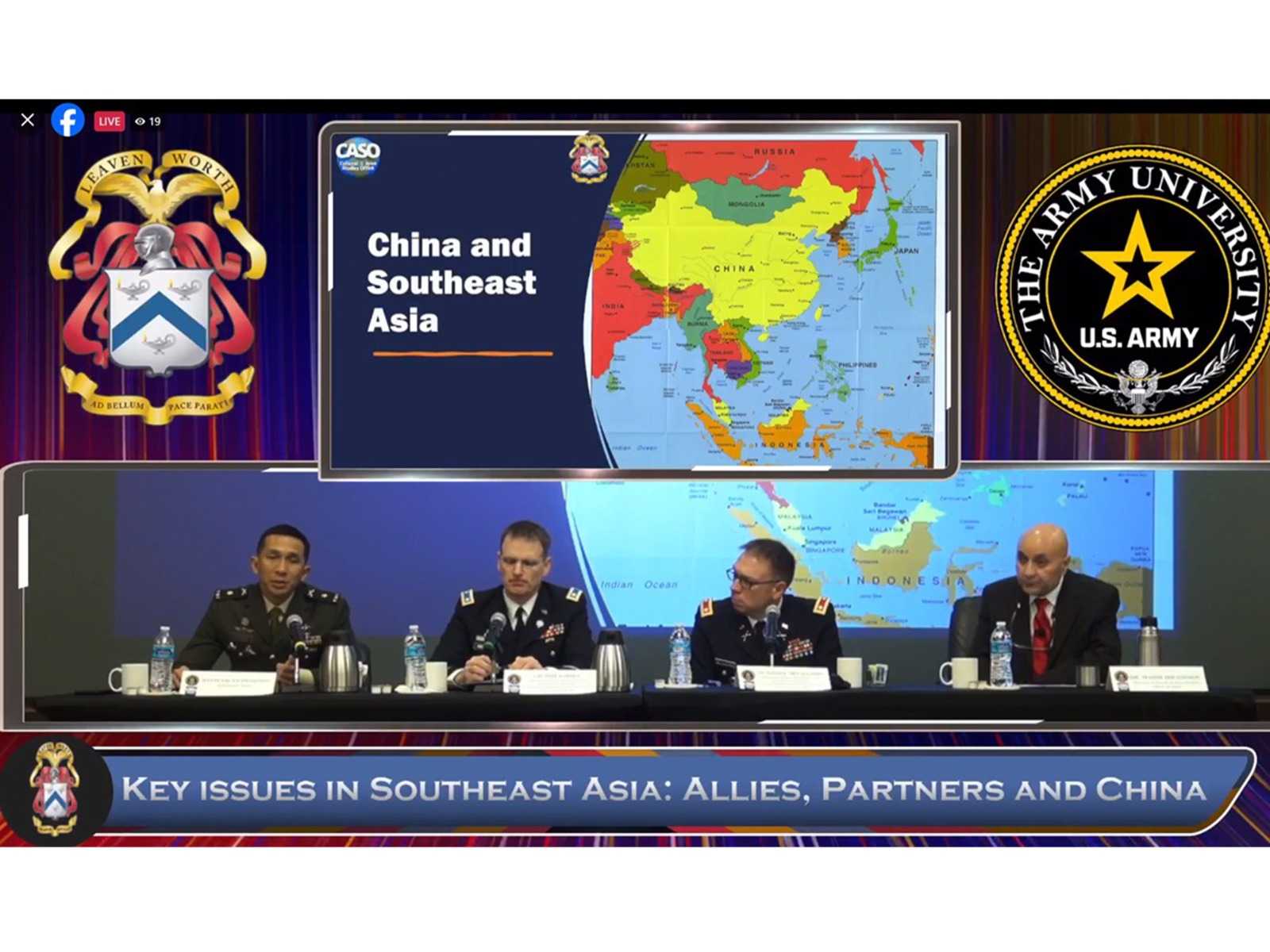 Perwira Muda TNI AD Paparkan Perspektif Indonesia dalam Diskusi Panel Isu Strategis Kawasan Asia Tenggara di Seskoad AS
