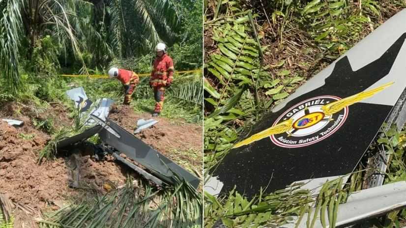 Pesawat Ringan Jatuh di Selangor Malaysia, 2 Orang Tewas