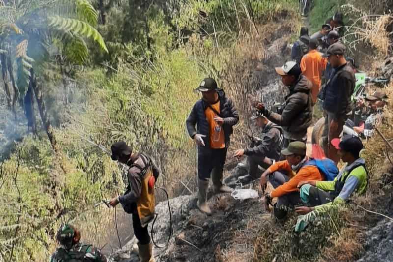 Petugas Gabungan Diturunkan Padamkan Karhutla di Pusung Buntung TNBTS