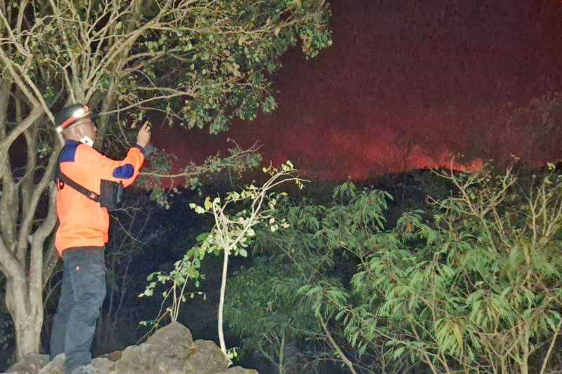 Petugas Gabungan Terus Padamkan Kebakaran Hutan di Gunung Ciremai