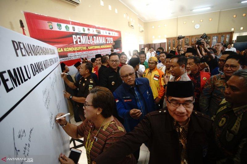 KPU Tangerang Deklarasi Pemilu Damai