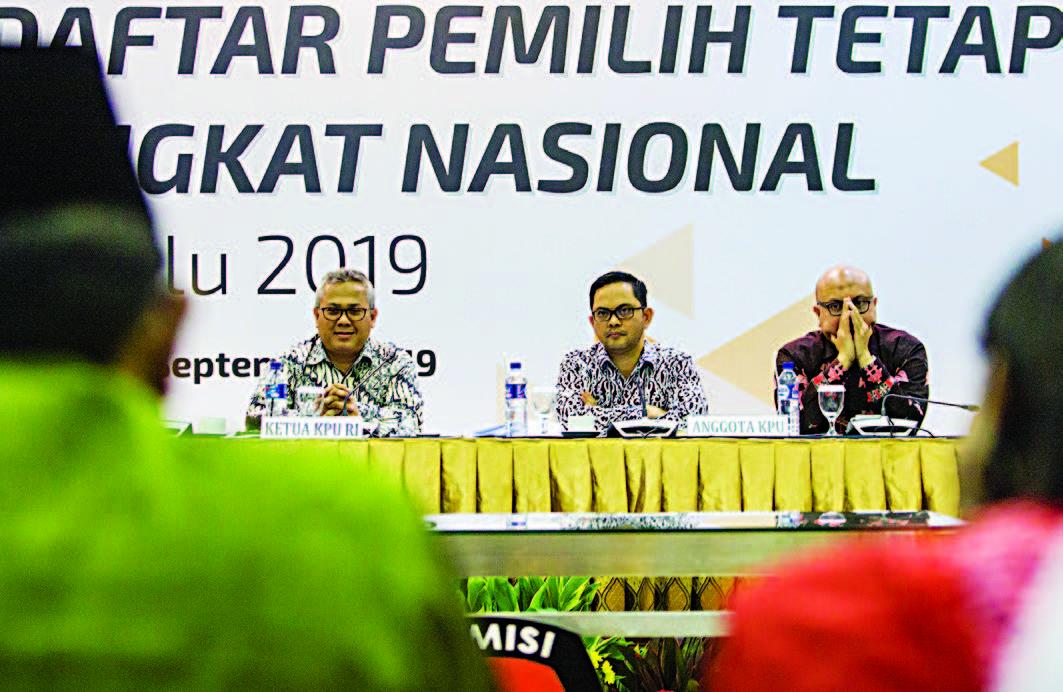 KPU Tetapkan 187 Juta Pemilh Tetap