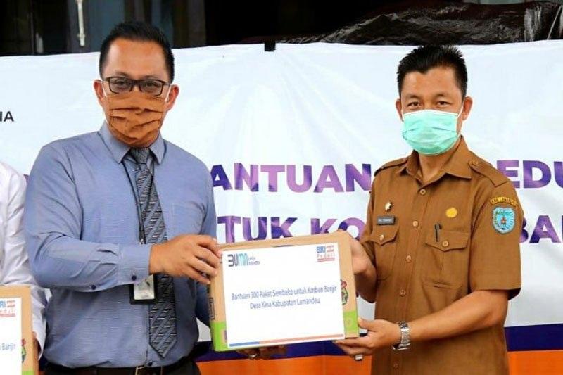 Bank BRI Bantu Korban Banjir di Lamandau Kalimantan Tengah
