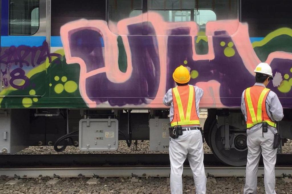 Pelaku Vandalisme MRT Diduga Anggota Grafiti