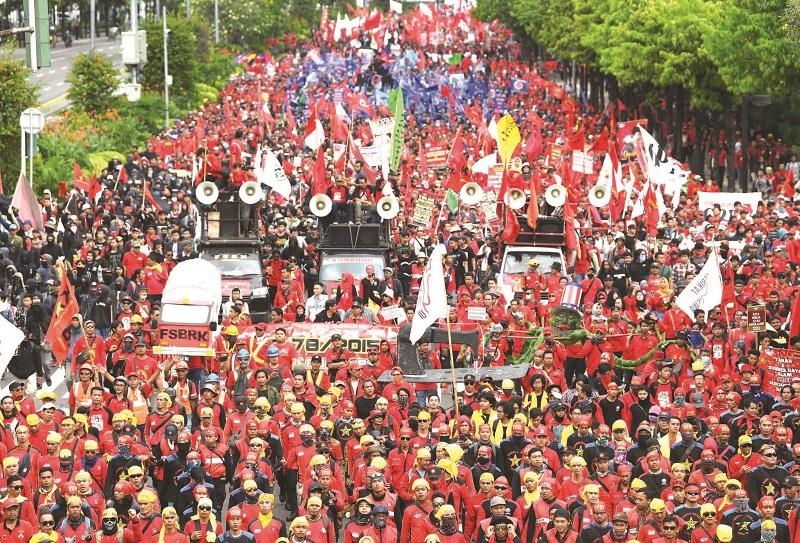 Peringatan Hari Buruh Berjalan Kondusif