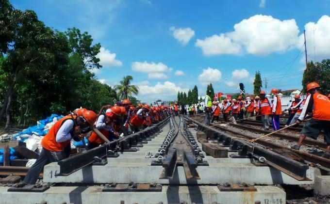 Jalur Ganda KA Bogor-Sukabumi Dikebut