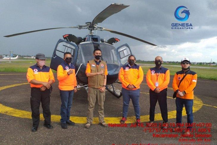 Dua Helikopter Water Bommbing Bantuan BNPB Tiba di Jambi