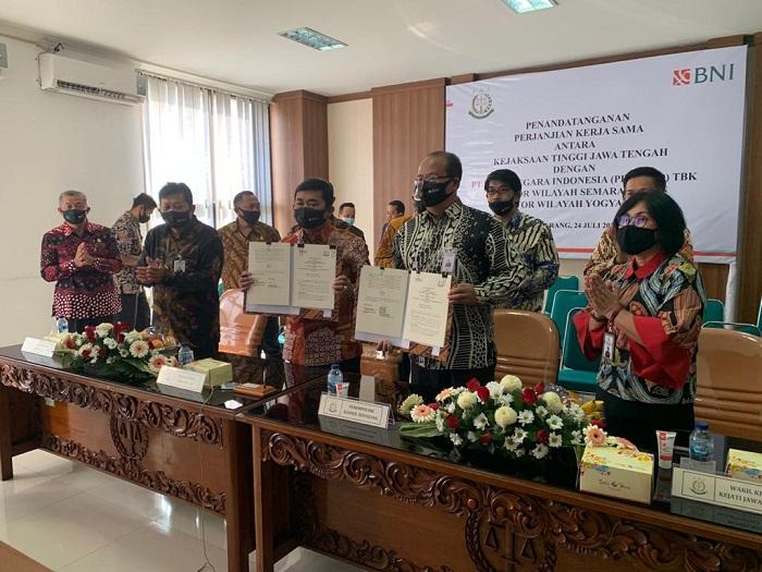 Kejati Jateng dan BNI Semarang Teken MoU