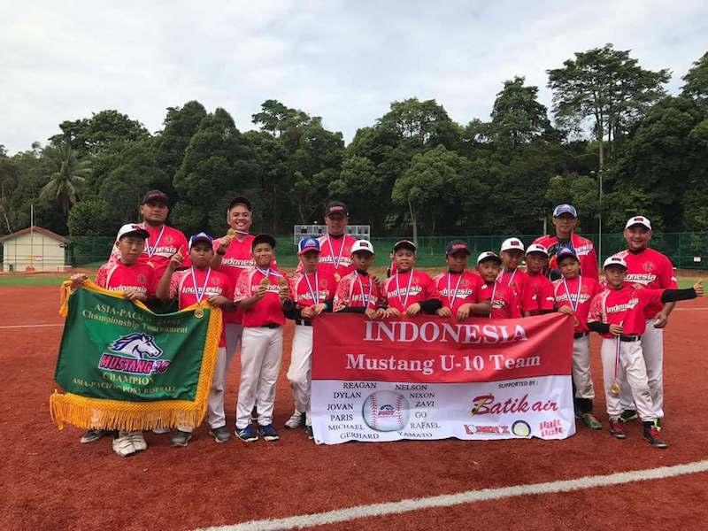Tim Bisbol U-10 Indonesia Runner Up di Asia Pasifik