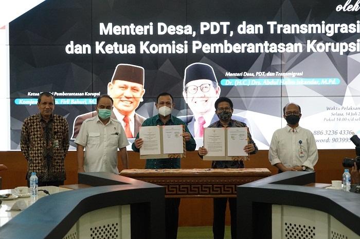 KPK dan Kemendes PDTT Sepakati Awasi Dana Desa 