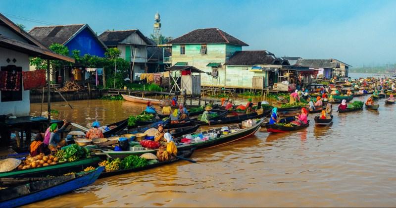 Pasar Terapung Lok Baintan yang ikonik