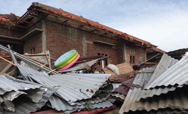 278 Rumah Rusak Akibat Diterjang Angin Puting Beliung