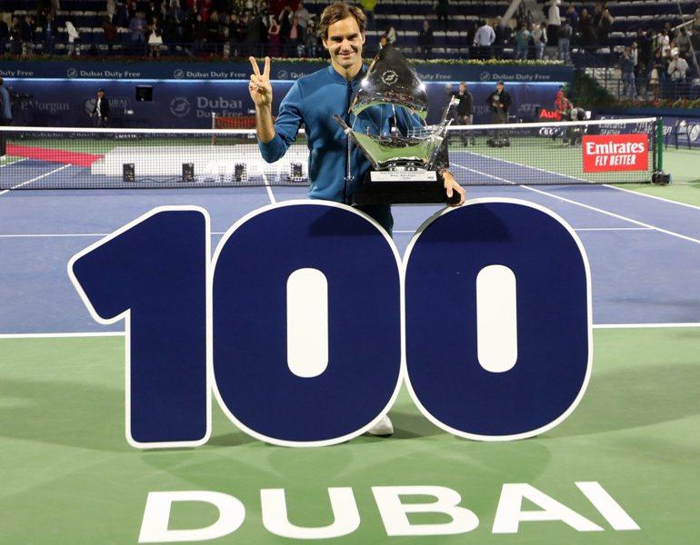 Federer Raih Gelar ATP Ke-100