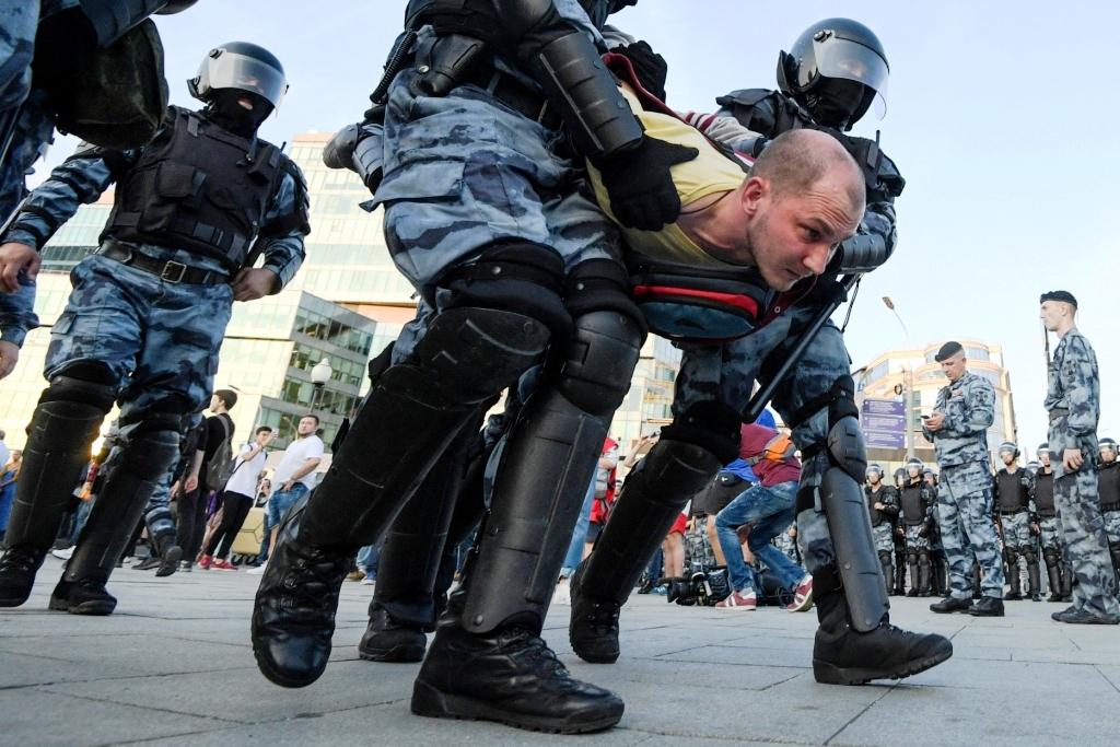 1.400 Demonstran Ditahan di Moskwa