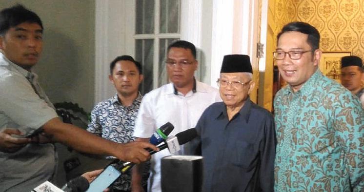 Ridwan Kamil Silaturahmi ke Rumah Ma'ruf Amin