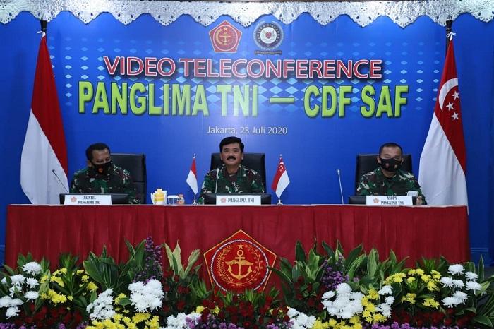 Panglima TNI dan Pangab Singapura Bahas Latihan Militer