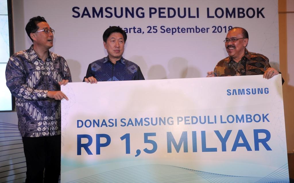 Samsung Donasi Rp1,5 Miliar untuk Lombok