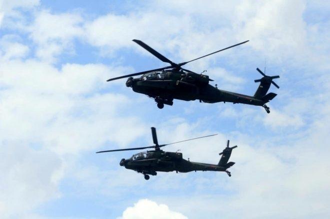 TNI AD Kerahkan Dua Heli Tempur Apache