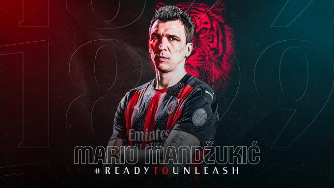 Mario Mandzukic Resmi Berseragam AC Milan