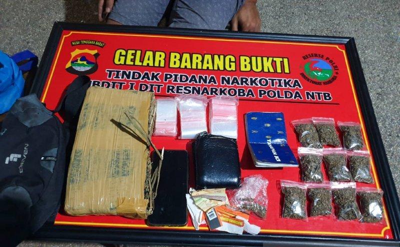 Polda NTB Sita Satu Kilogram Ganja