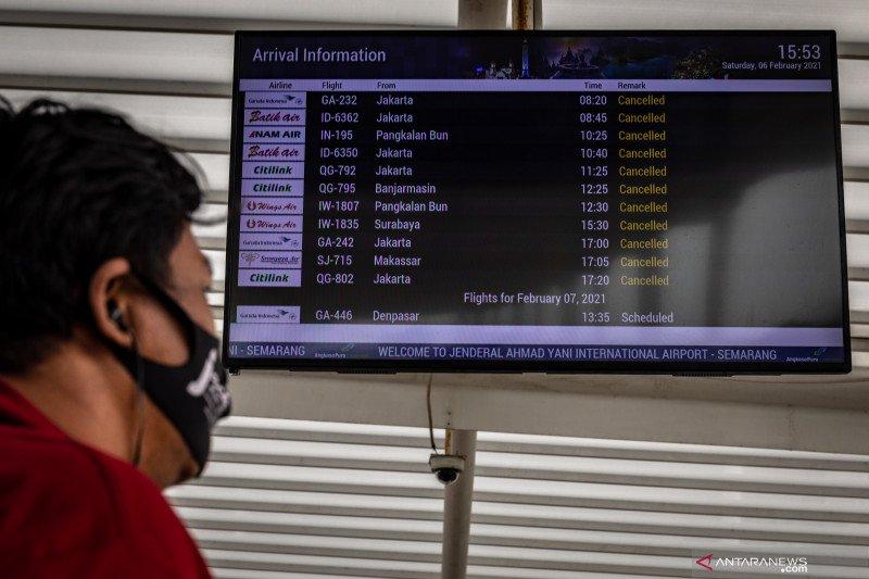 Sebanyak 21 Penerbangan Terdampak Banjir di Bandara Semarang