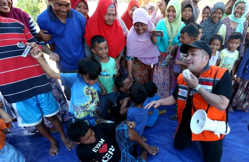 Irfan Hakim Ikut Menghibur Lombok