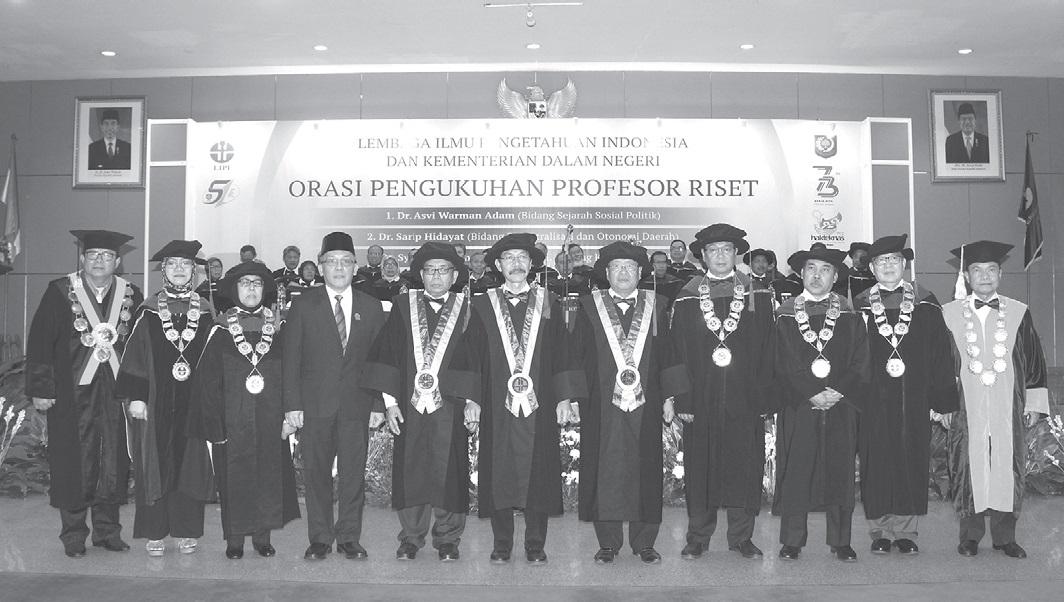 LIPI Kukuhkan Tiga Profesor Riset