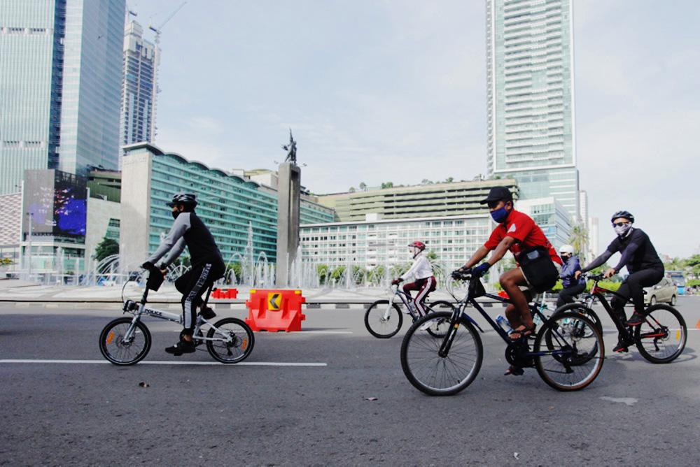 Sudirman-Thamrin Ada Jalur Sepeda Permanen