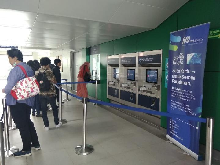 Mesin Tiket MRT Sudah Berfungsi Normal