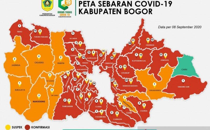 Covid-19 di Kabupaten Bogor Lampaui Angka 1.000