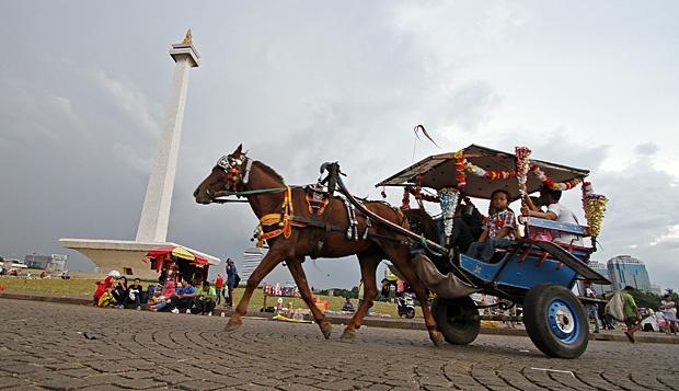 Puluhan Delman di Monas dan Kemayoran Direlokasi