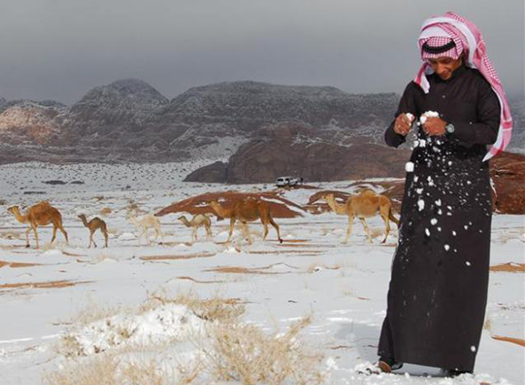 Salju Turun juga di Arab 