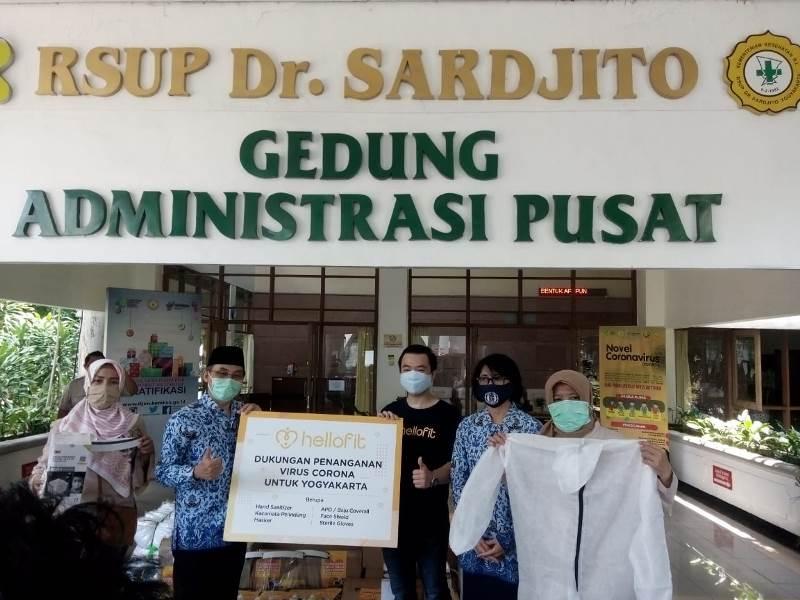 Hellofit Salurkan Bantuan Ke Rsup Dr Sardjito Yogyakarta Koran