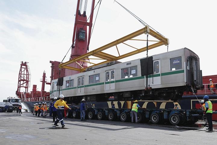 Gerbong MRT Tiba di Jakarta