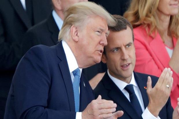 Macron Ragu Trump Pertahankan Kesepakatan Nuklir Iran