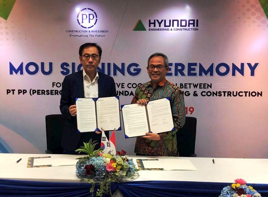 PTPP Gandeng Hyundai E&C Guna Eksplorasi Bisnis