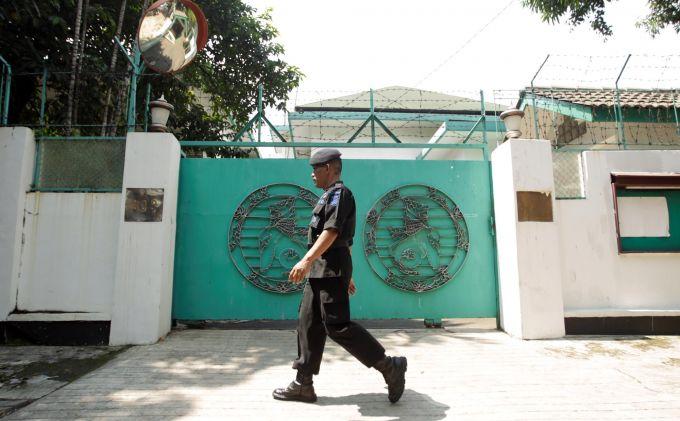 Polisi Sidik Pelempar Bom di Kedubes Myanmar