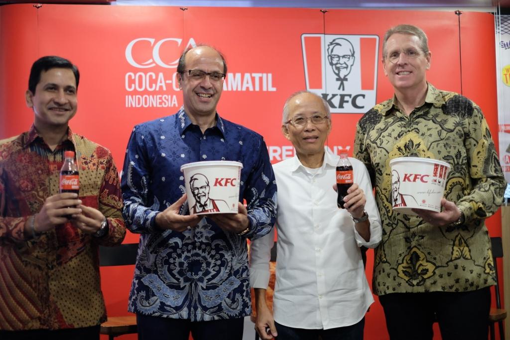 KFC Indonesia Jalin Kerjasama Dengan Coca-Cola Amatil Indonesia 5 Tahun Kedepan