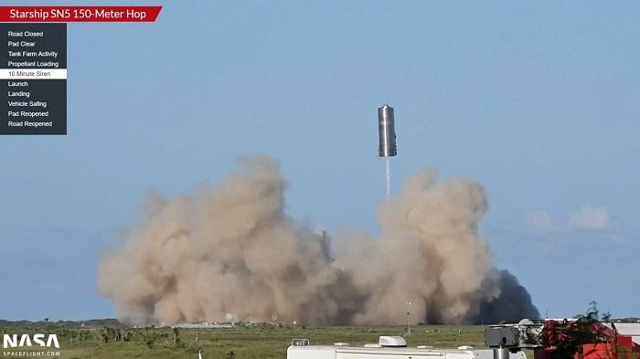 SpaceX Rampungkan Uji Terbang Purwarupa Roket Starship