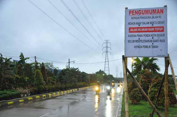 Pemkot Bogor Tutup Jalan R3