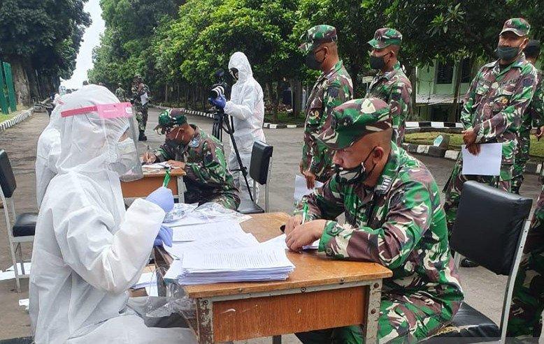 100 Orang Negatif Covid-19 dari Uji Usap Kedua di Secapa AD