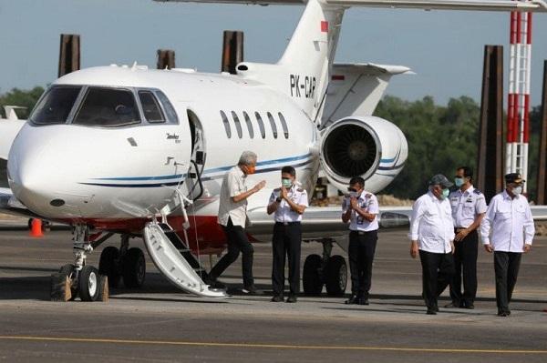 Ganjar dan Sejumlah Menteri Tinjau Bandara Ngloram