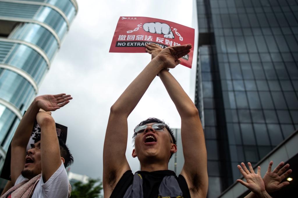 R ibuan Demonstran Hong Kong Tolak RUU Ekstradisi Tiongkok