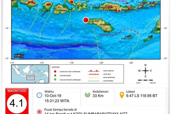 BMKG: Gempa Sumba pertama di Tahun 2021